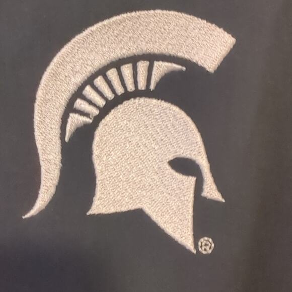 Michigan State Columbia Hunter Green Embroidered Fleece Lined Jacket Spartan L - Picture 5 of 12